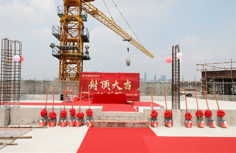 2025年5月22日，江蘇公司承建的步步高至美科技廣場項目如期封頂。